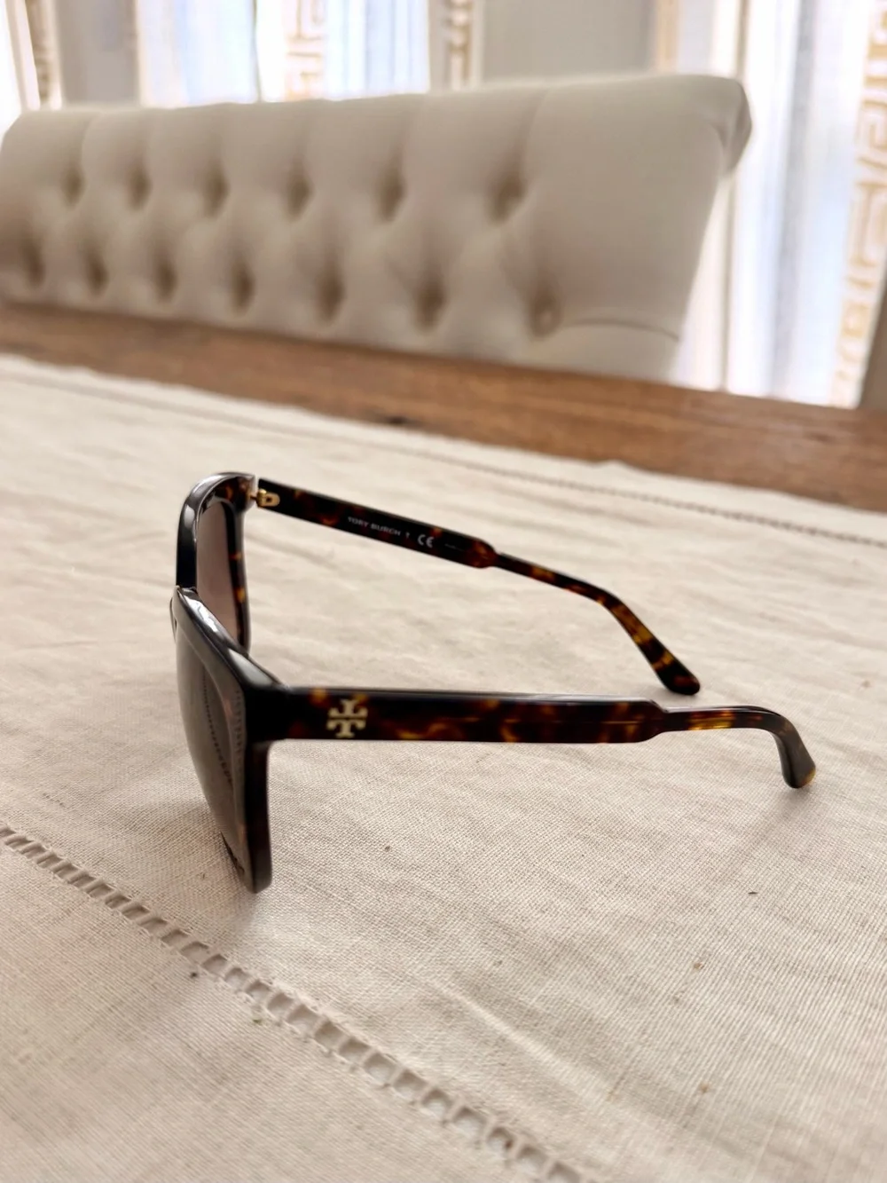 Tory Burch Dark Tortoiseshell Gradient Women's Sunglasses